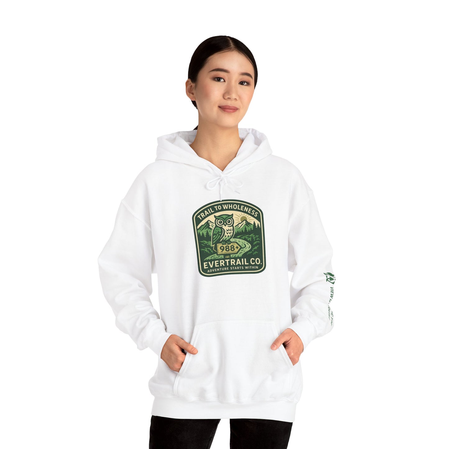 Trail to Wholeness™ Hoodie – Keep Going; The View Is Worth It