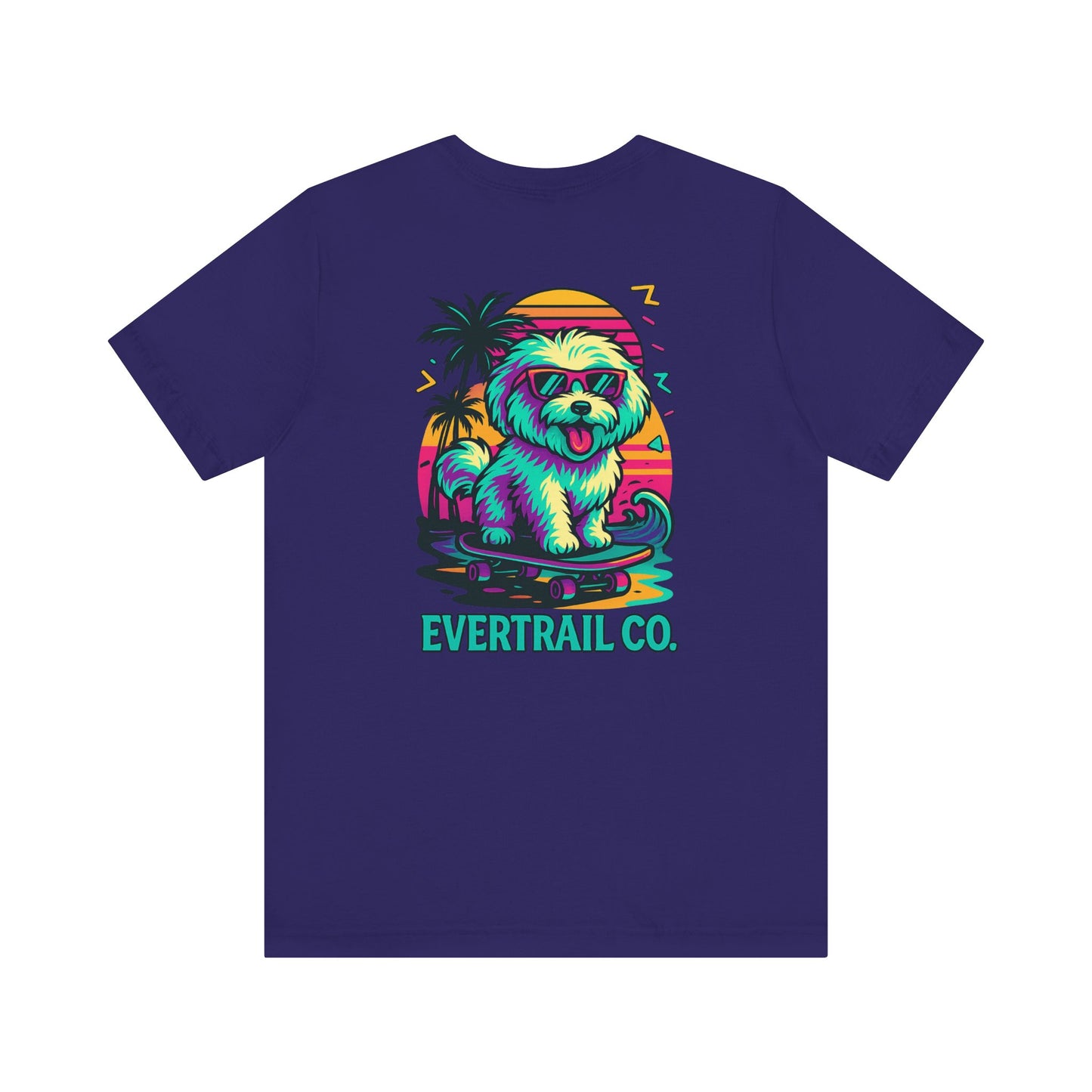 Skater Pup Adventure Tee – 90s Dog Skateboarding Shirt | EverTrail Co.