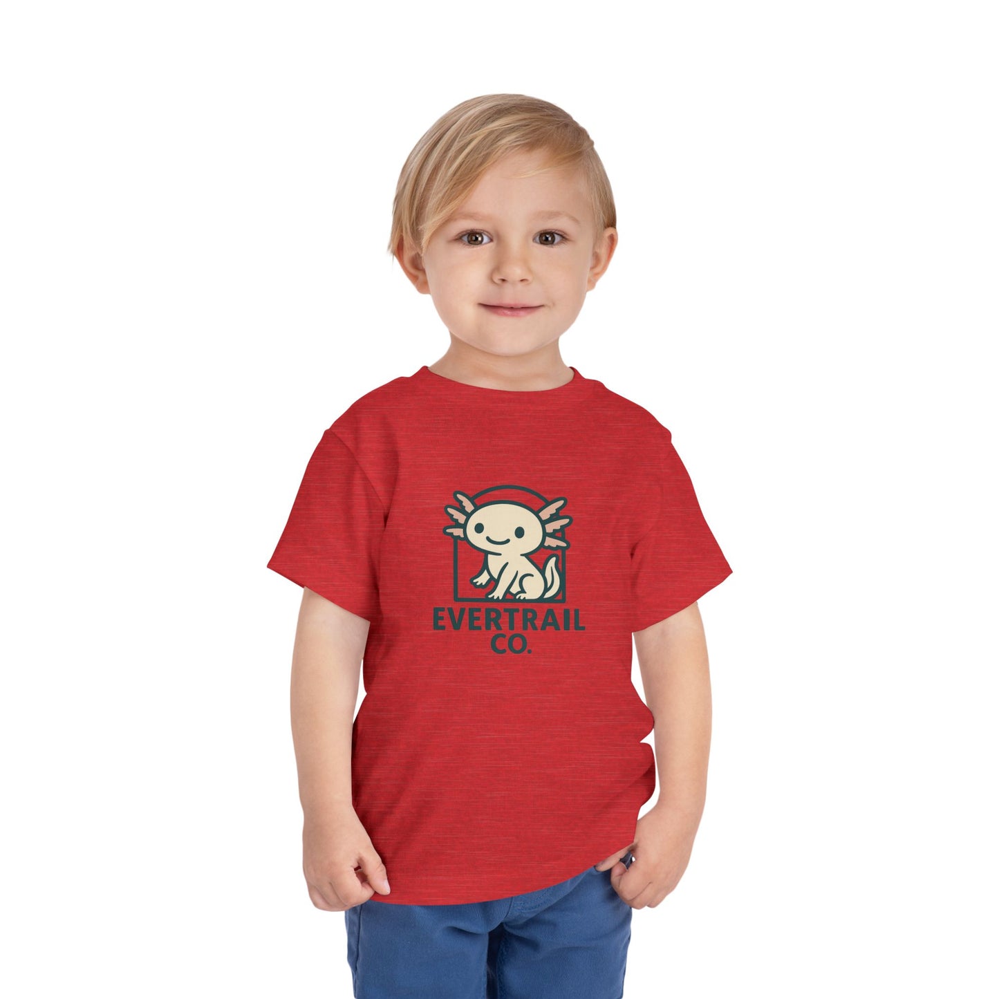 Cute Axolotl Toddler T-Shirt, Kid's Shirt, Playful Summer Top, Gift for Boys and Girls, Cute Animal Tee
