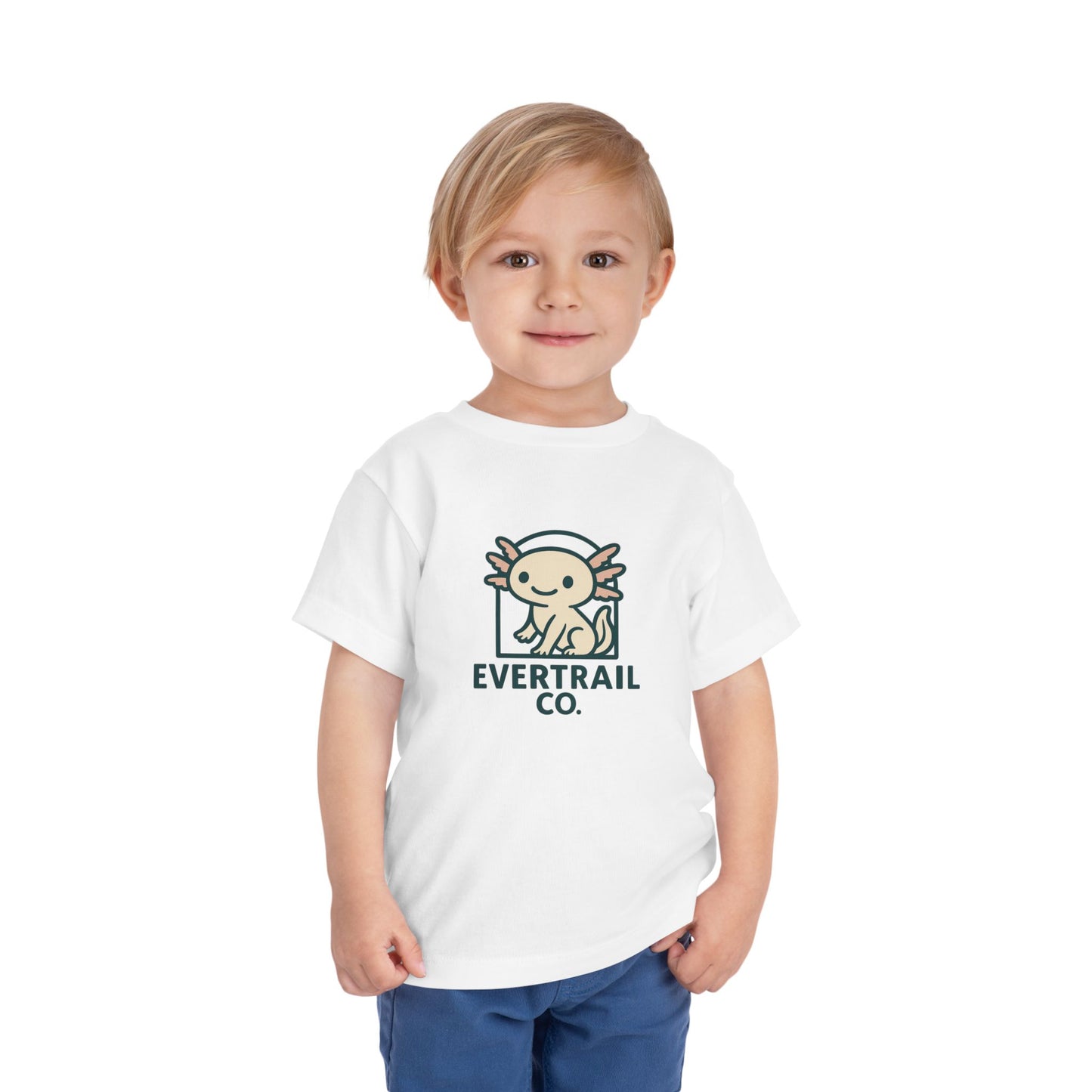 Cute Axolotl Toddler T-Shirt, Kid's Shirt, Playful Summer Top, Gift for Boys and Girls, Cute Animal Tee