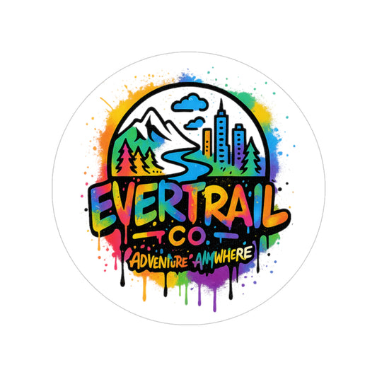 Colorful Adventure Stickers for Outdoors, Waterproof Decals for Laptops, Water Bottles, Cars, Camping Gear, Vibrant Travel Decor