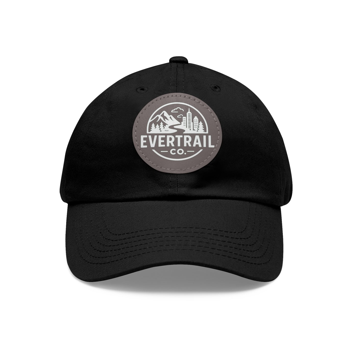 Stylish Dad Hat with Leather Patch, Casual Cap for Outdoor Adventures, Trendy Gift for Fathers, Unique Birthday, Everyday Wear