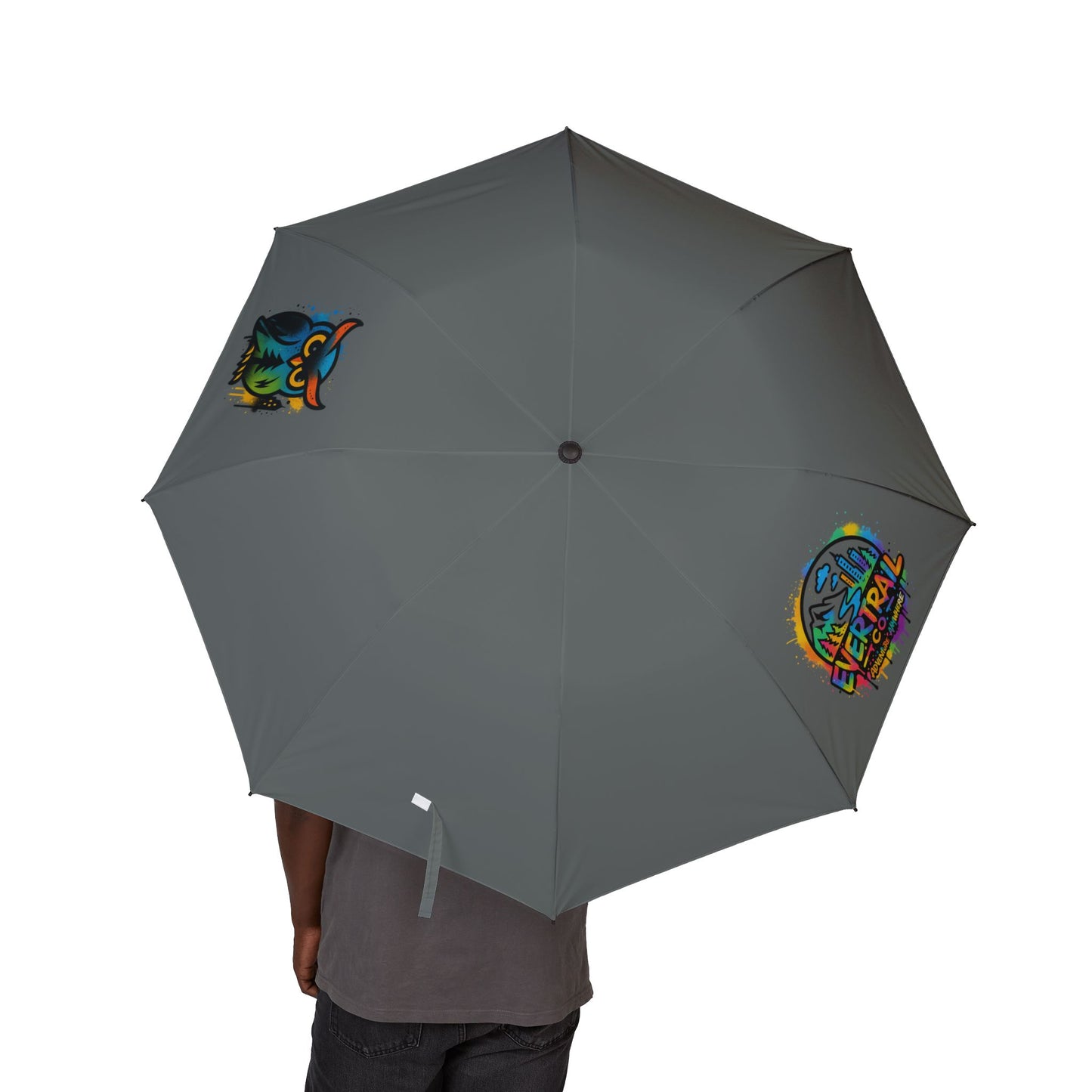 Colorful Urban Semi-Automatic Foldable Umbrella - Perfect for Rainy Days, Outdoor Events, Fashion Accessory, Travel Companion, Gift Idea