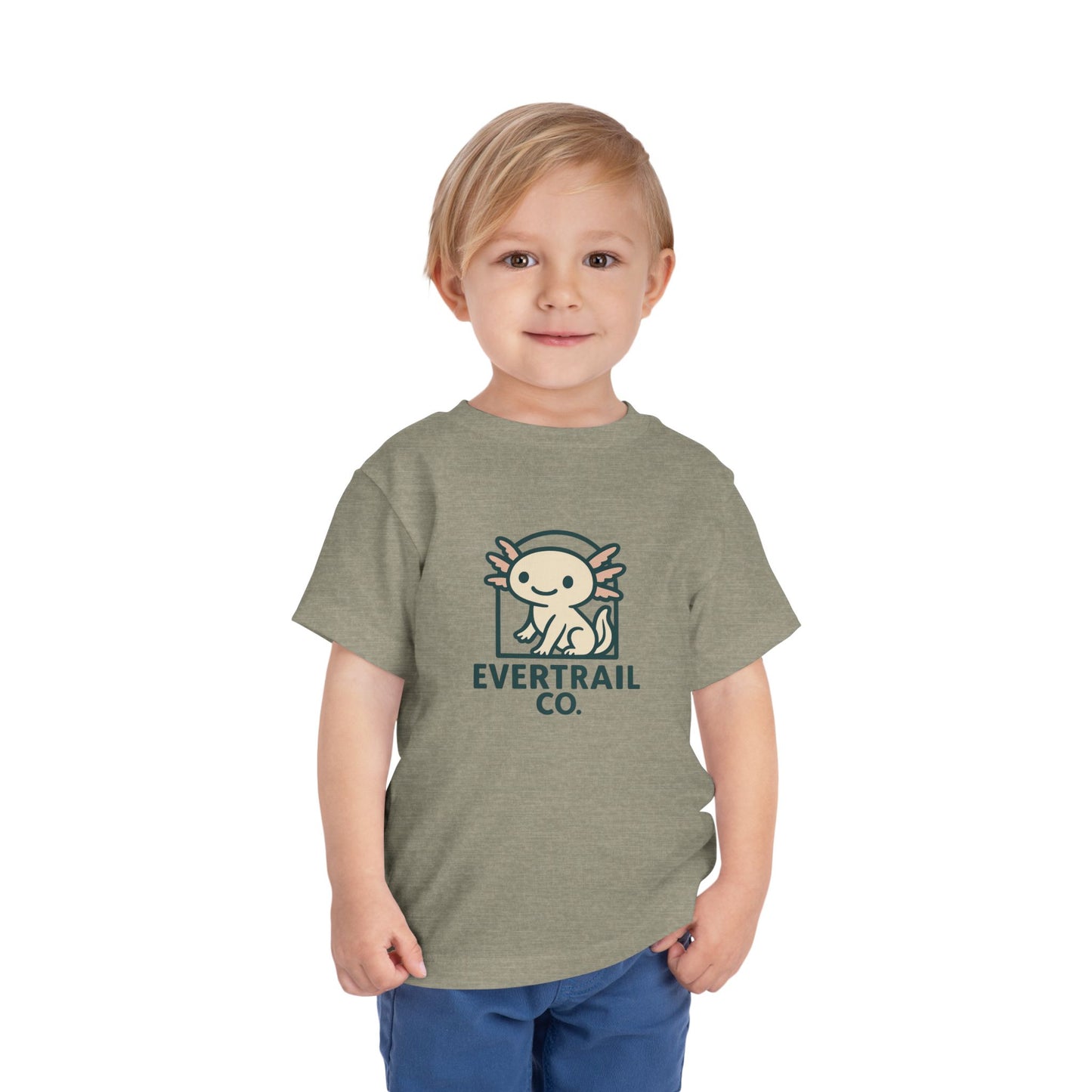 Cute Axolotl Toddler T-Shirt, Kid's Shirt, Playful Summer Top, Gift for Boys and Girls, Cute Animal Tee