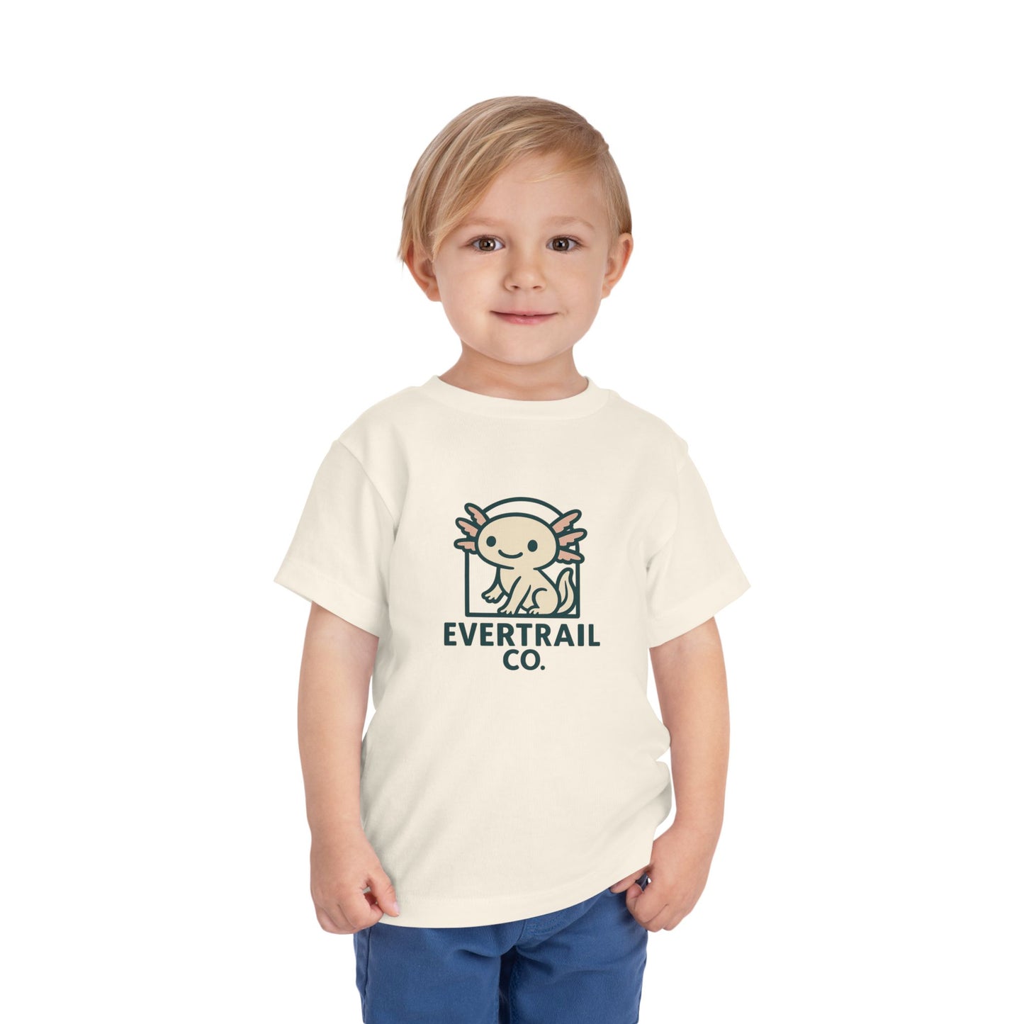 Cute Axolotl Toddler T-Shirt, Kid's Shirt, Playful Summer Top, Gift for Boys and Girls, Cute Animal Tee