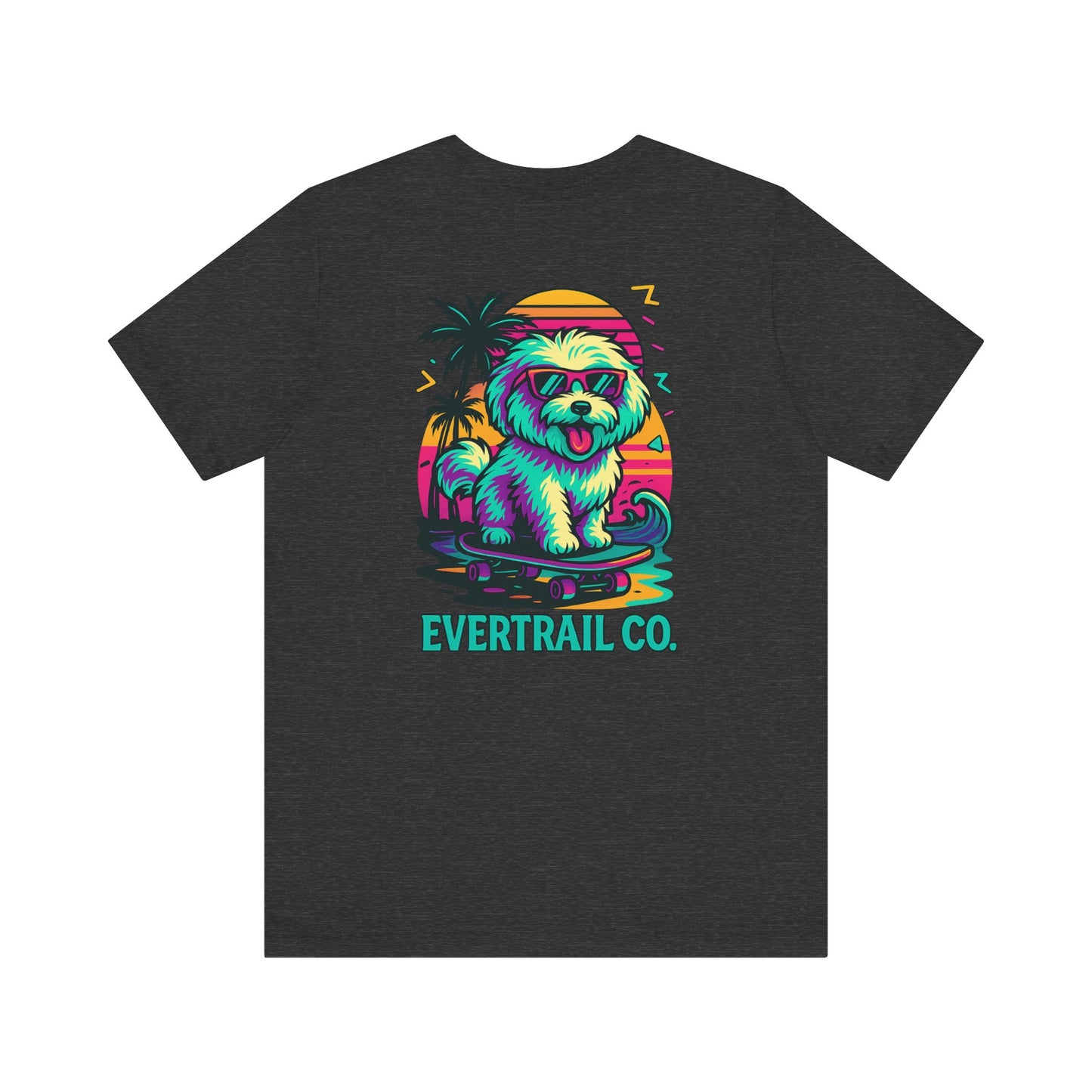Skater Pup Adventure Tee – 90s Dog Skateboarding Shirt | EverTrail Co.