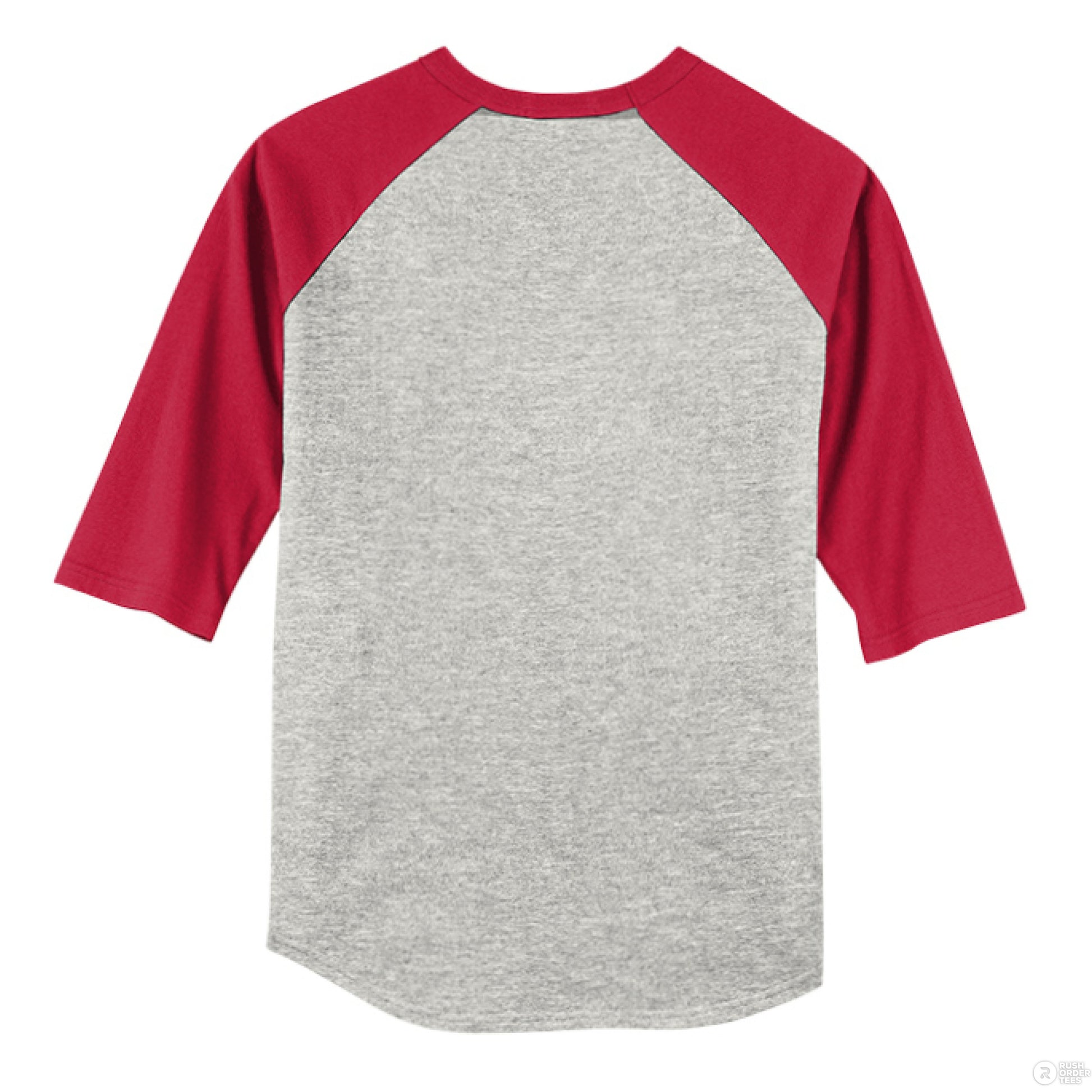 HEATHER GREY / RED - BACK