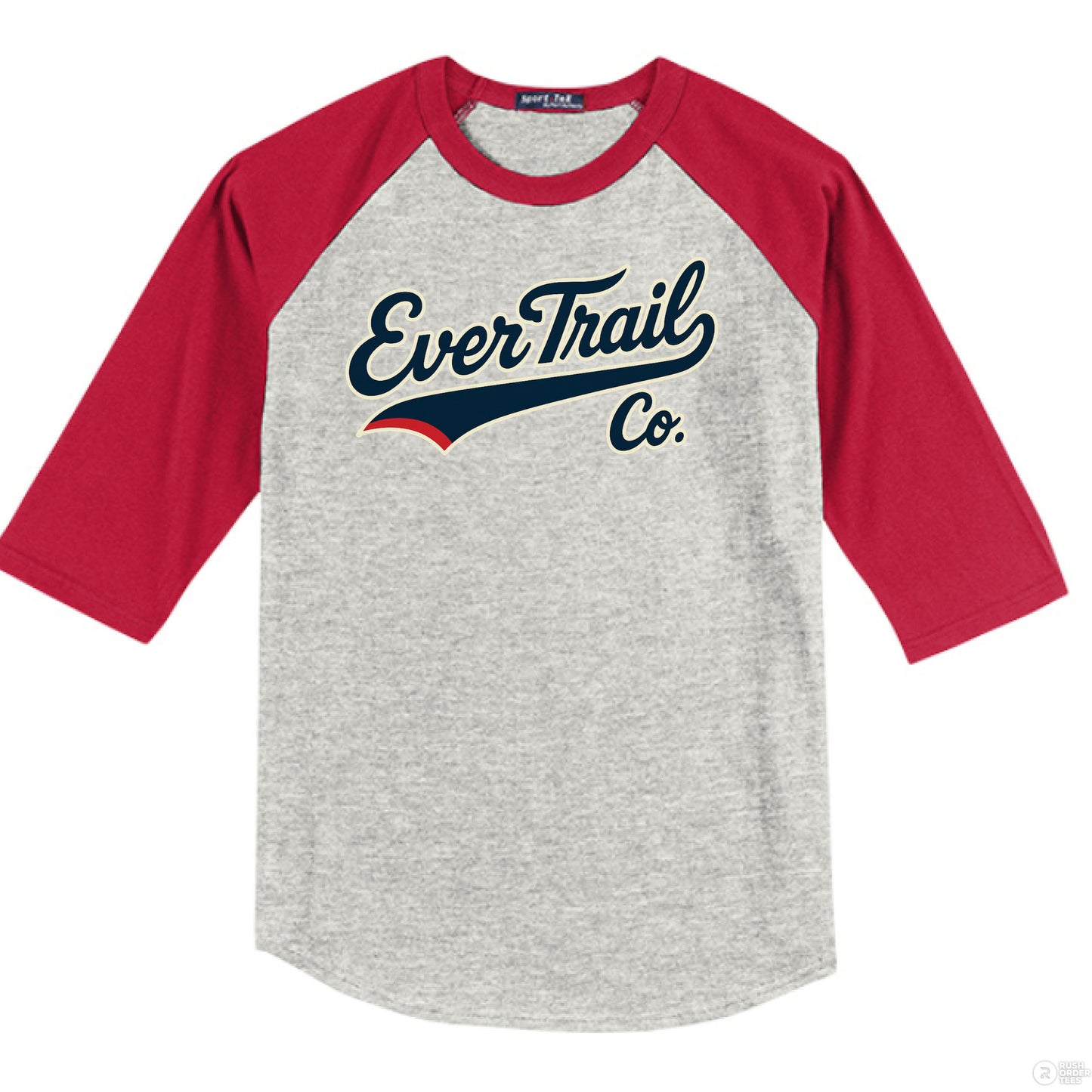HEATHER GREY / RED - FRONT